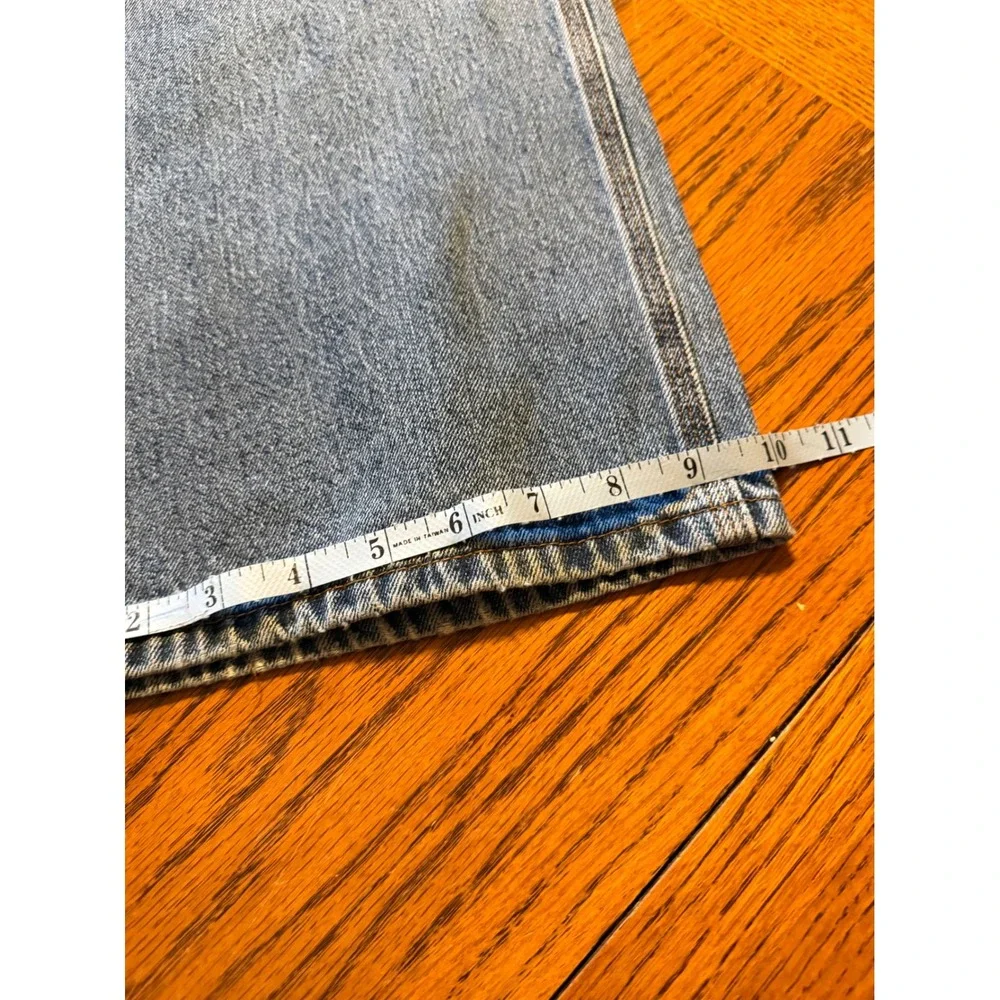 Faded Glory Men's Jeans 36x30 Blue Denim Carpenter Baggy Straight Leg Distressed